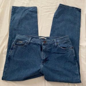 Gently used. Women’s size 14 short Lee denim jeans